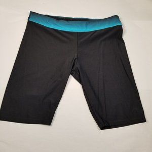 Biker Shorts Medium Black with Blue Waist …
